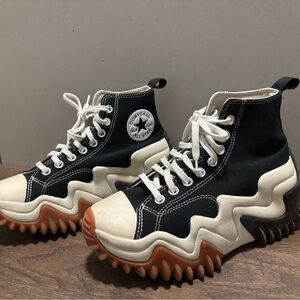 Converse Black & White Run Star Hike Platform Sneakers